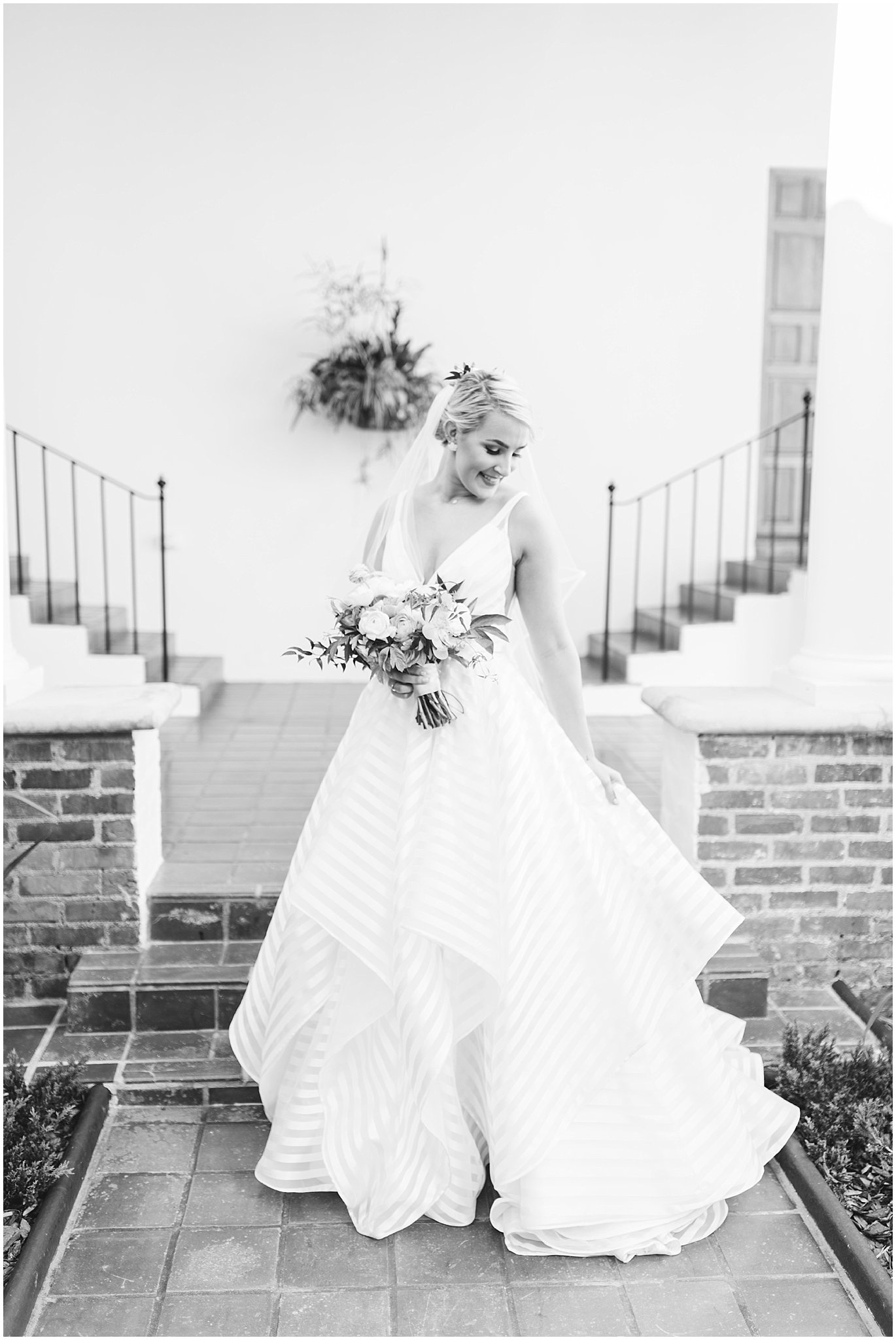 black and white hayley paige wedding dress